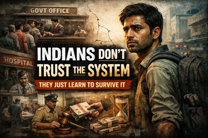 Indians Don’t Trust the System — They Just Learn to Survive It