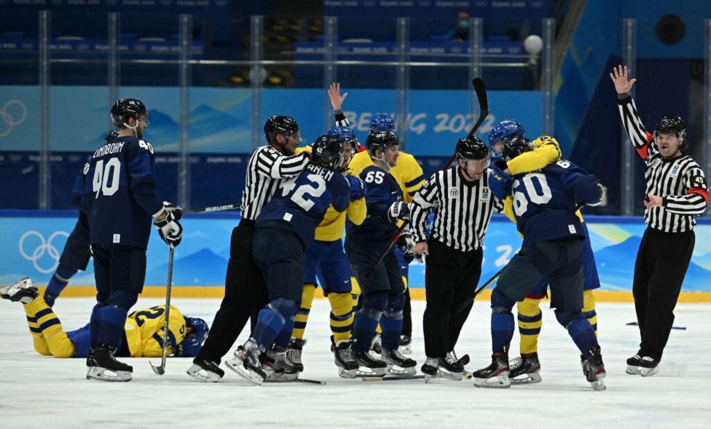 Olympic ice hockey pressure