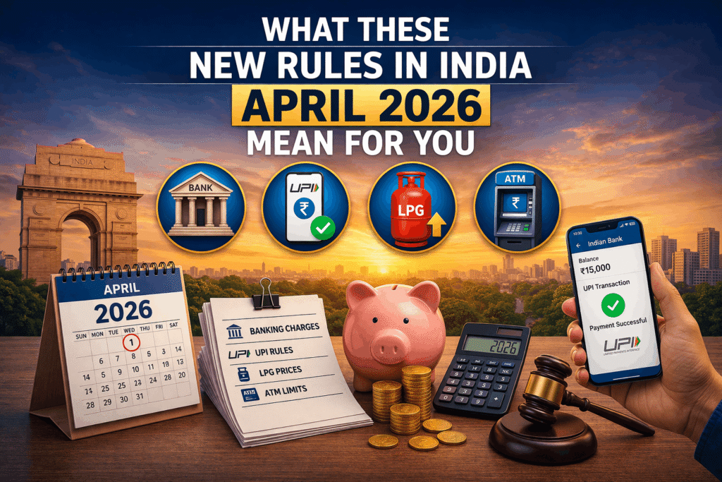 New Rules in India April 2026 overview of banking and digital payments