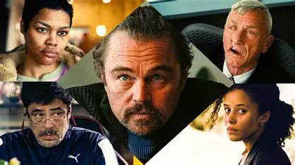 Leonardo DiCaprio as Bob Ferguson in One Battle After Another movie scene