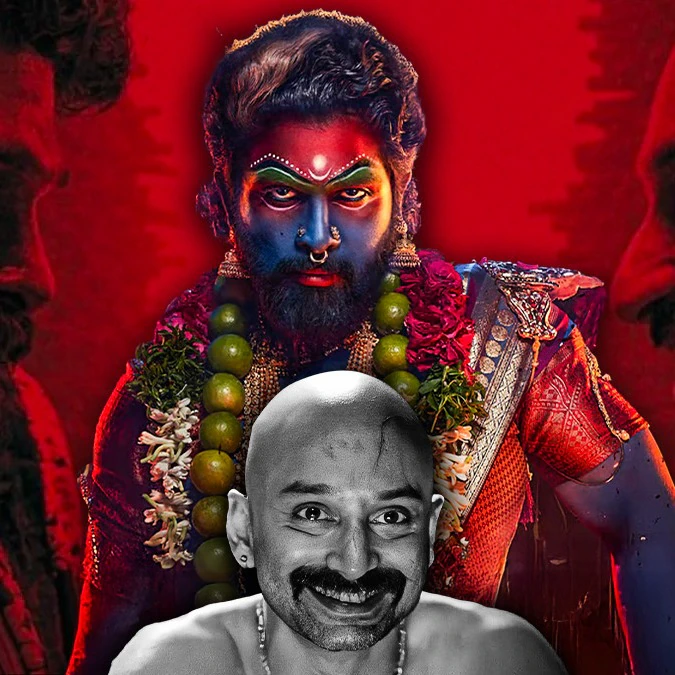 Pushpa forest smuggling scene cinematic shot