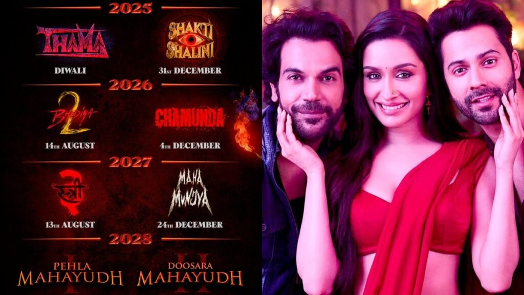 Stree 3 connected horror comedy universe including related films and characters
