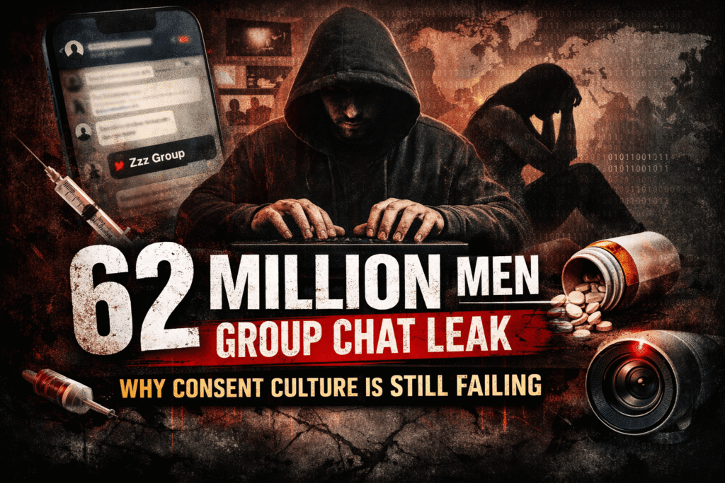 Dimly lit scene with two blurred medicine bottles and a clock in the background, representing time sensitivity in the 62 Million Men Group Chat Leak