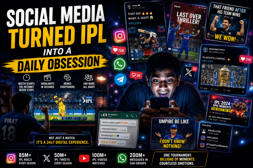 why IPL is so popular in India with fans watching cricket match emotionally