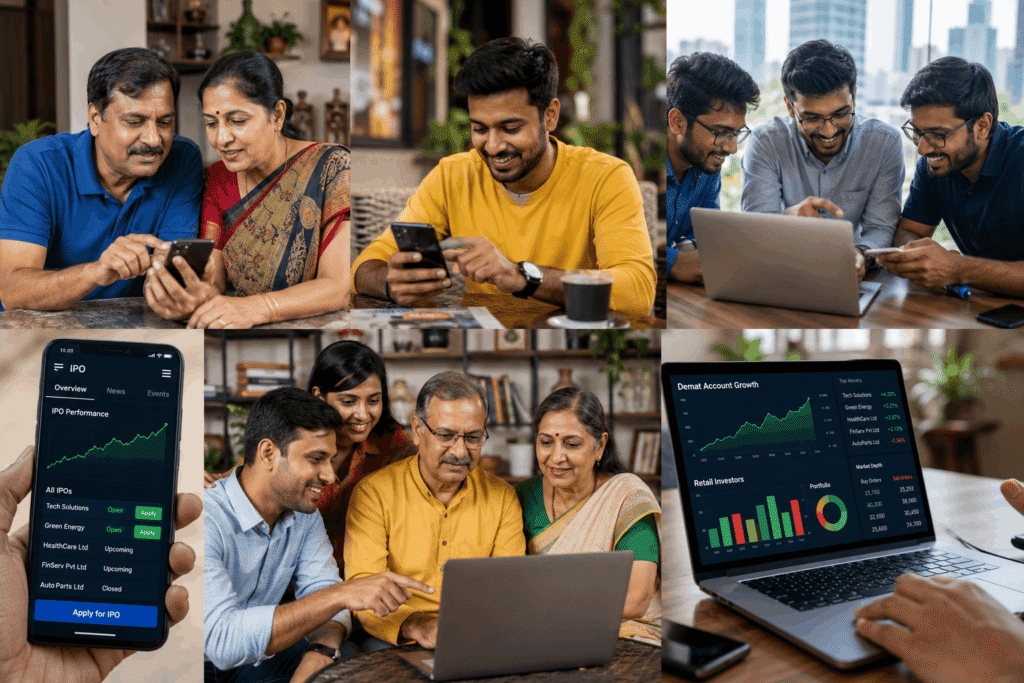 India IPO market 2026 showing rising retail investor participation in stock market