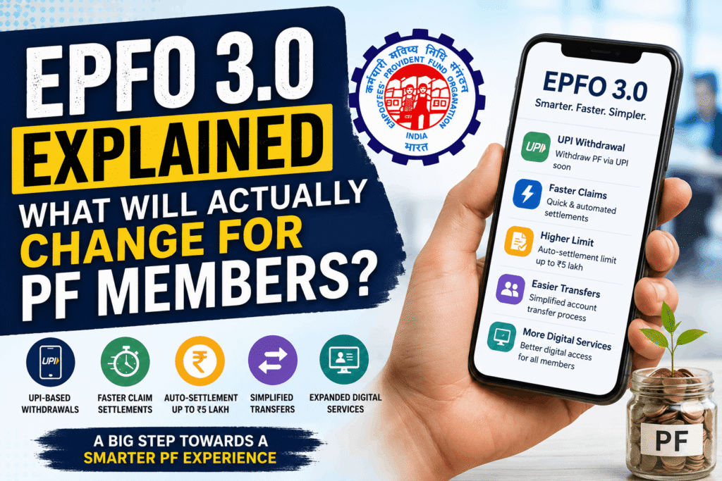 EPFO 3.0 explained with provident fund members using digital services and modern PF management tools