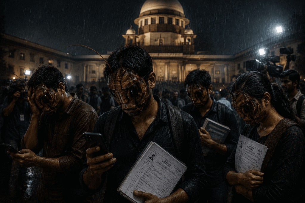 Indian students affected by exam leaks and education system failure during Chief Justice remarks youth controversy