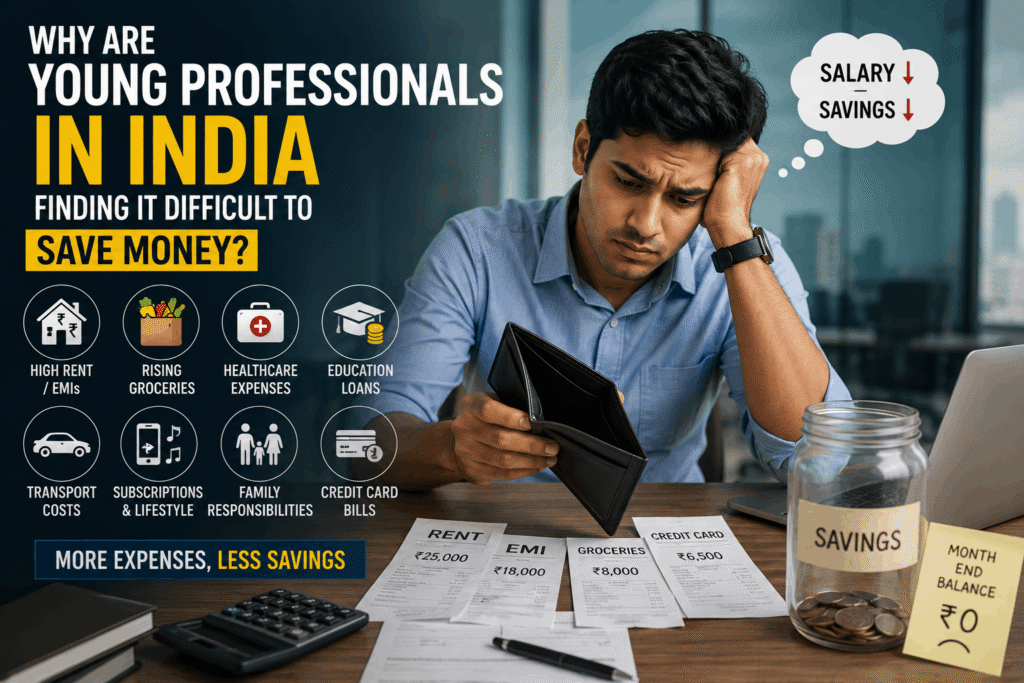 Young professionals in India managing rising living expenses in 2026