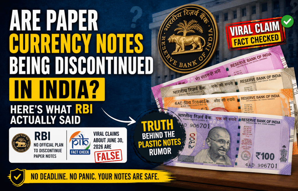 Are Paper Currency Notes Being Discontinued In India? Latest RBI clarification on plastic notes