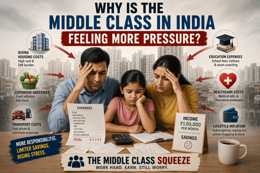 Cost of living in India rising in 2026 affecting middle class families