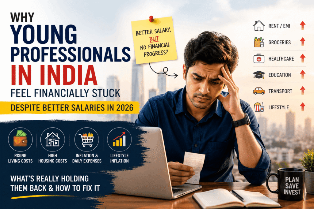 Young professionals in India managing rising living expenses in 2026