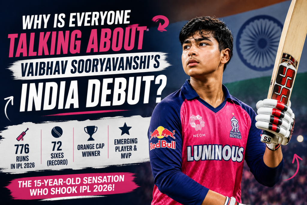 Should Vaibhav Sooryavanshi Play For India Right Now after his record-breaking IPL 2026 season
