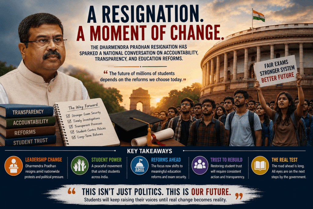 Dharmendra Pradhan resignation after nationwide student protests