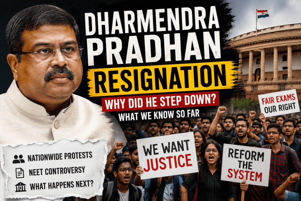 Dharmendra Pradhan resignation after nationwide student protests