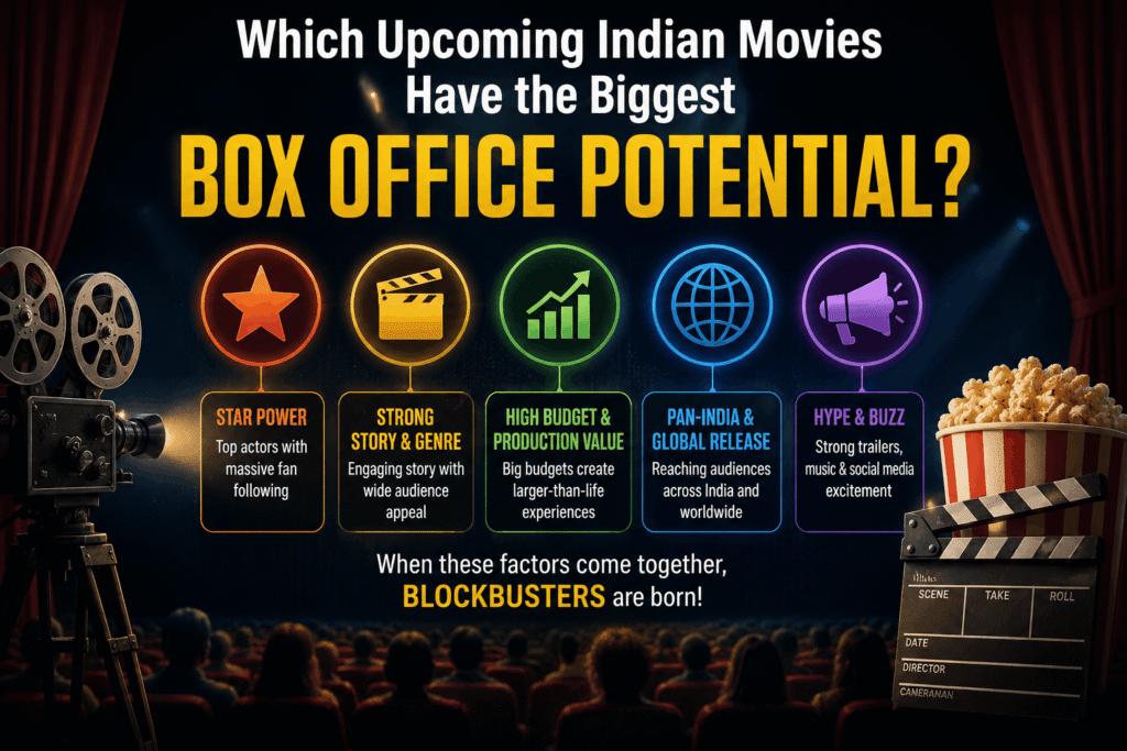 Upcoming Indian movies 2026 featuring Ramayana, King, Toxic, Alpha, and The Raja Saab