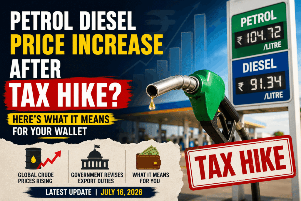 Petrol diesel price increase after tax hike explained for Indian consumers