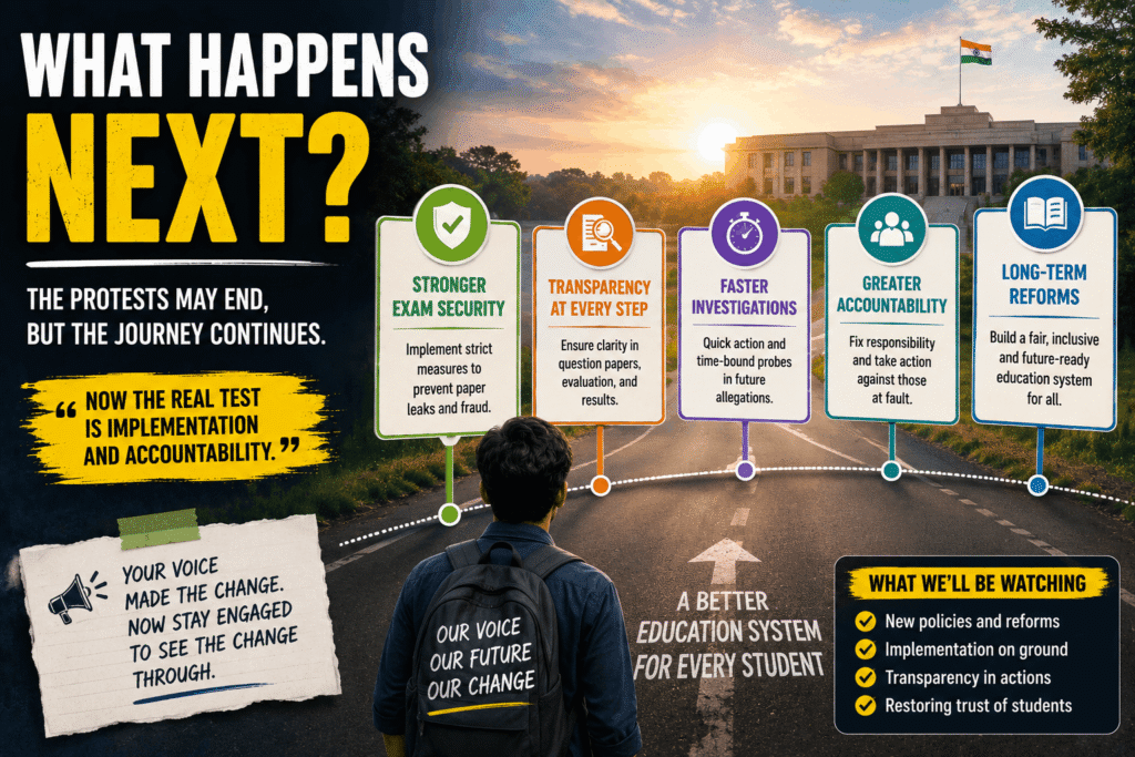 Student Protest Outcome after government talks and education reform commitments in India
