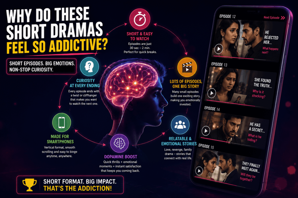 Micro-Drama Apps In India showing vertical drama episodes on a mobile phone