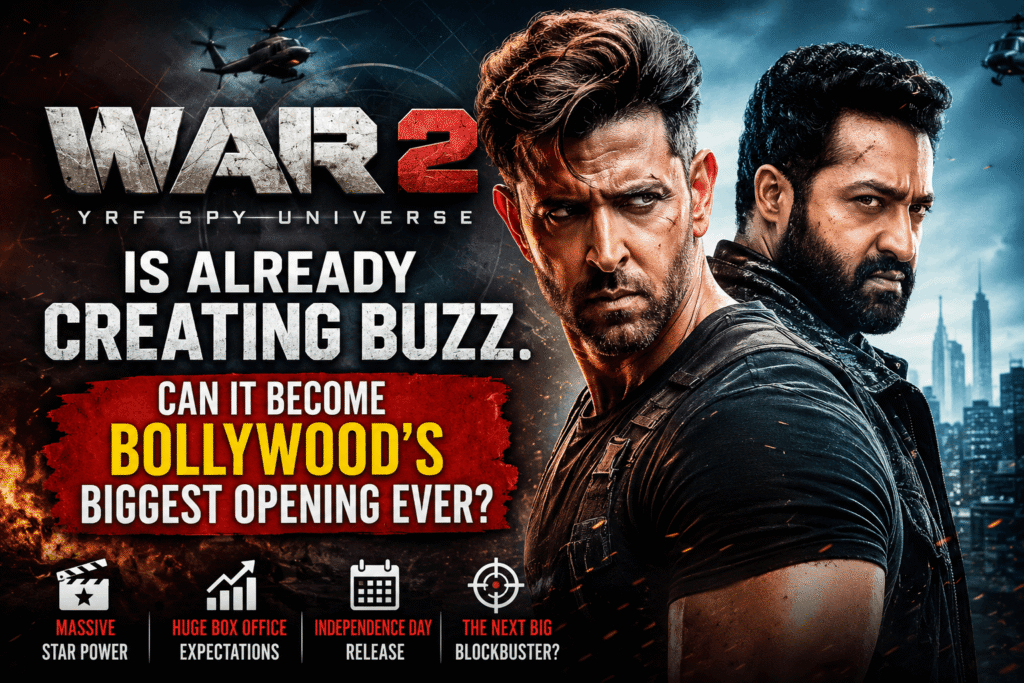 War 2 Biggest Opening Ever featuring Hrithik Roshan and Jr NTR