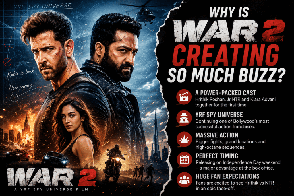War 2 Biggest Opening Ever featuring Hrithik Roshan and Jr NTR