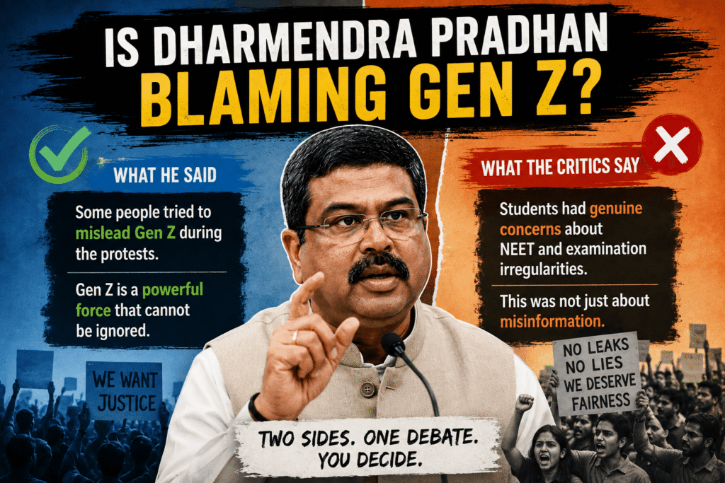 Dharmendra Pradhan Gen Z statement after resignation